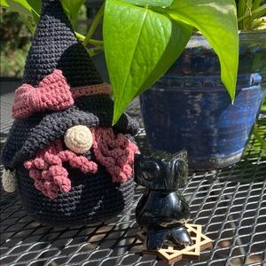 Silver Sheen Obsidian Owl